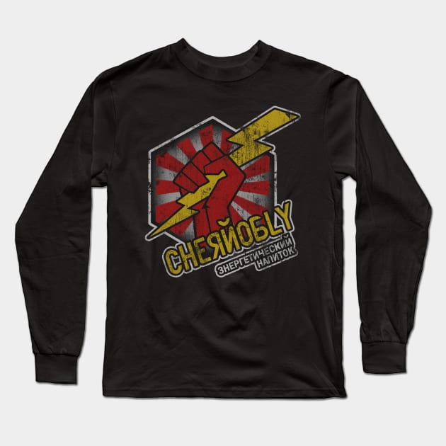 Chernobly Drink Hot Tub Time Machine Long Sleeve T-Shirt by E